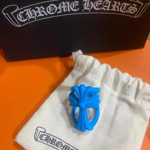 Blue-Chrome-Hearts-Ring