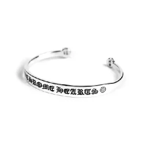 Gothic Silver Cuff Bracelet with Cross Detail