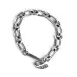 Silver Oval Link Bracelet