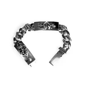 Gothic Cross Stainless Steel Bracelet for Men