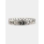 Men's Silver Dagger ID Cuban Link Bracelet