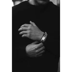 Gothic Cross Stainless Steel Bracelet for Men