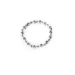 Silver Mini Cross Flower Link Bracelet