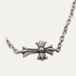 Chrome Hearts Cross Chain Bracelet | Sterling Silver Floral Cross